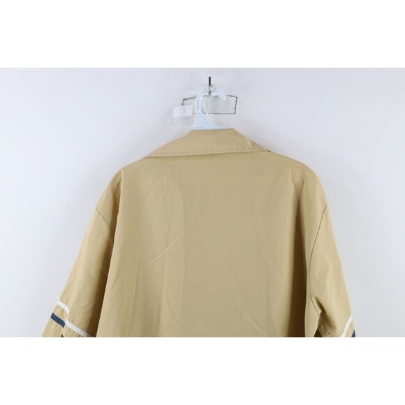 Vtg 70s Streetwear Mens XL Distressed Striped Collared Beach Button Shirt USA - Picture 12 of 13